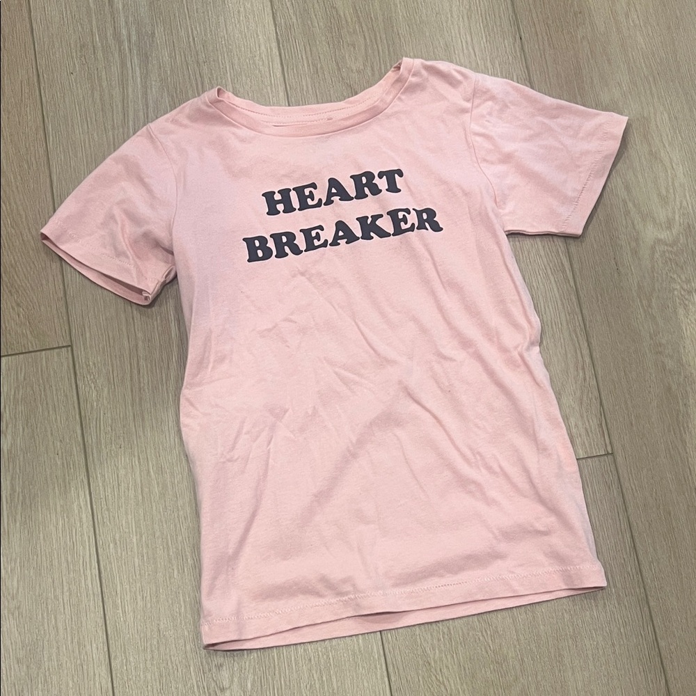 Cotton On Pink 'Heart Breaker' Short Sleeve Tee